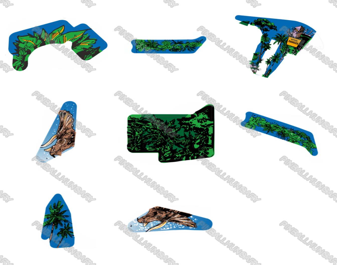 Jurassic Park Flipper Műanyag Készlet (Szett)